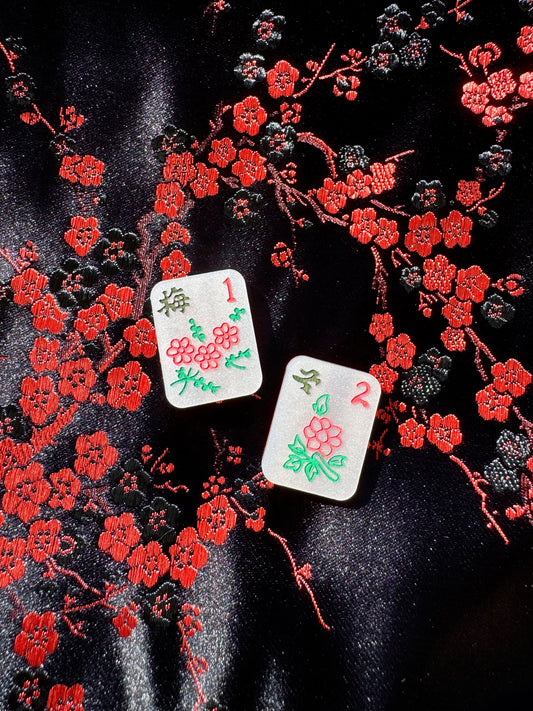 Mahjong Flower Magnet Set