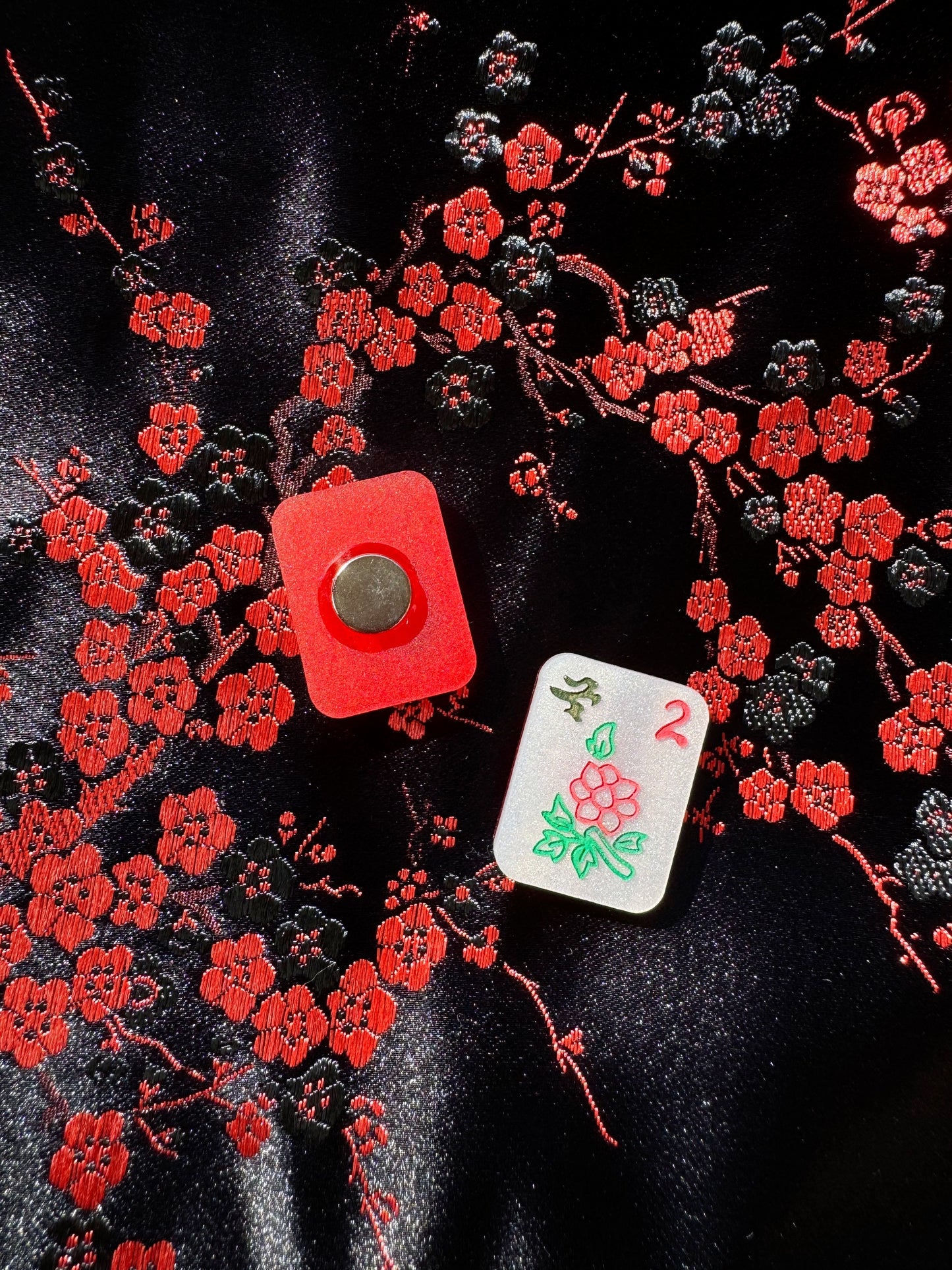 Mahjong Flower Magnet Set