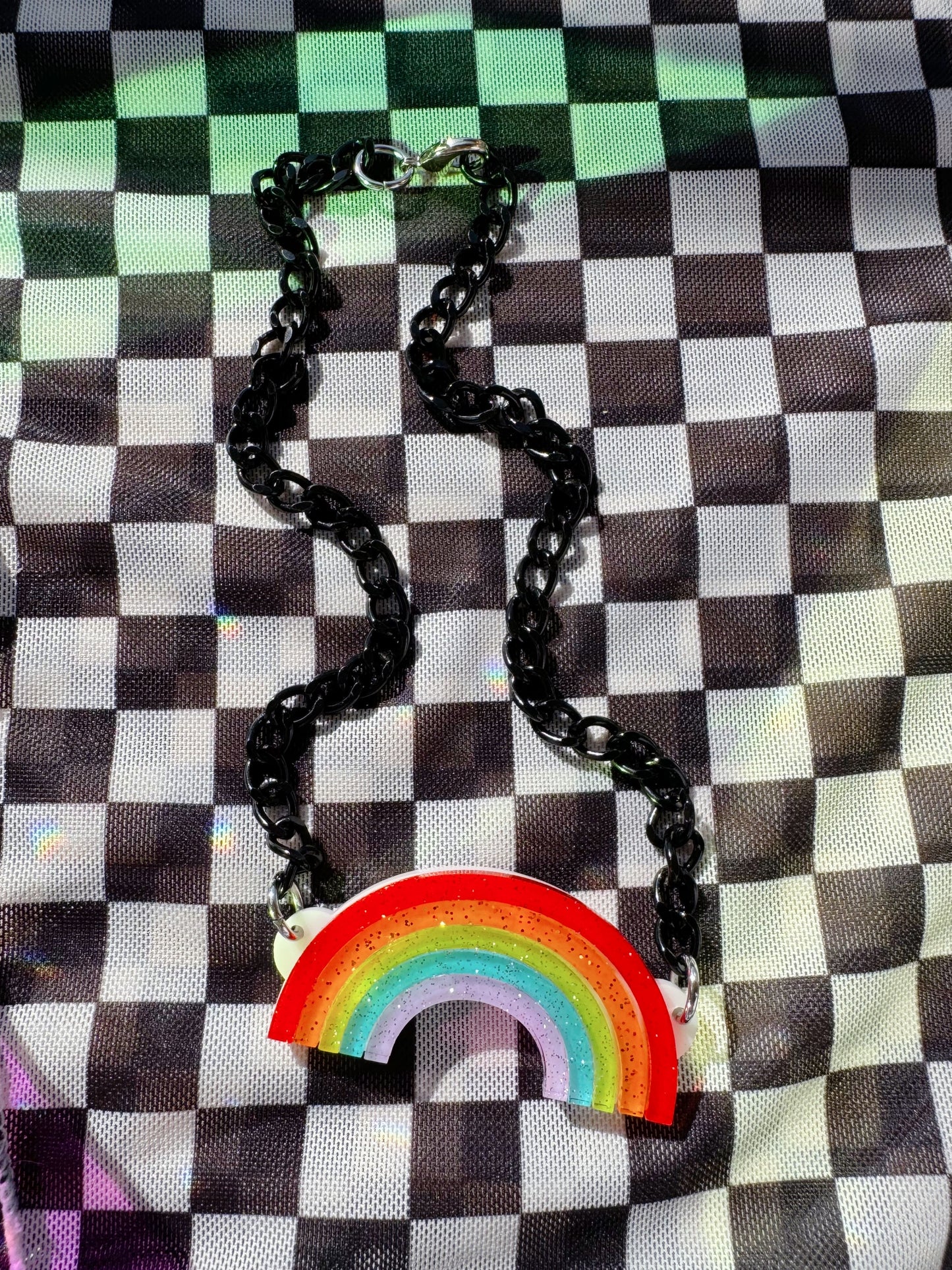 Rainbow Chain Choker