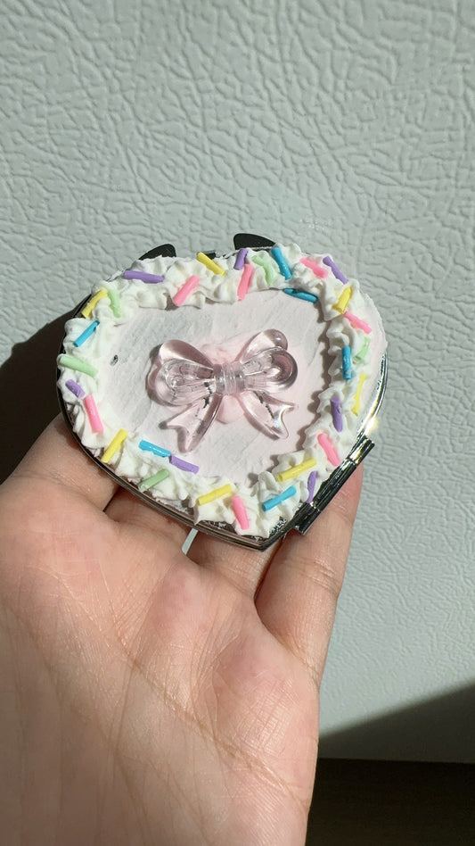 Bow Sprinkles Compact Mirror