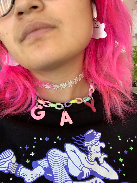 GAY chain necklace